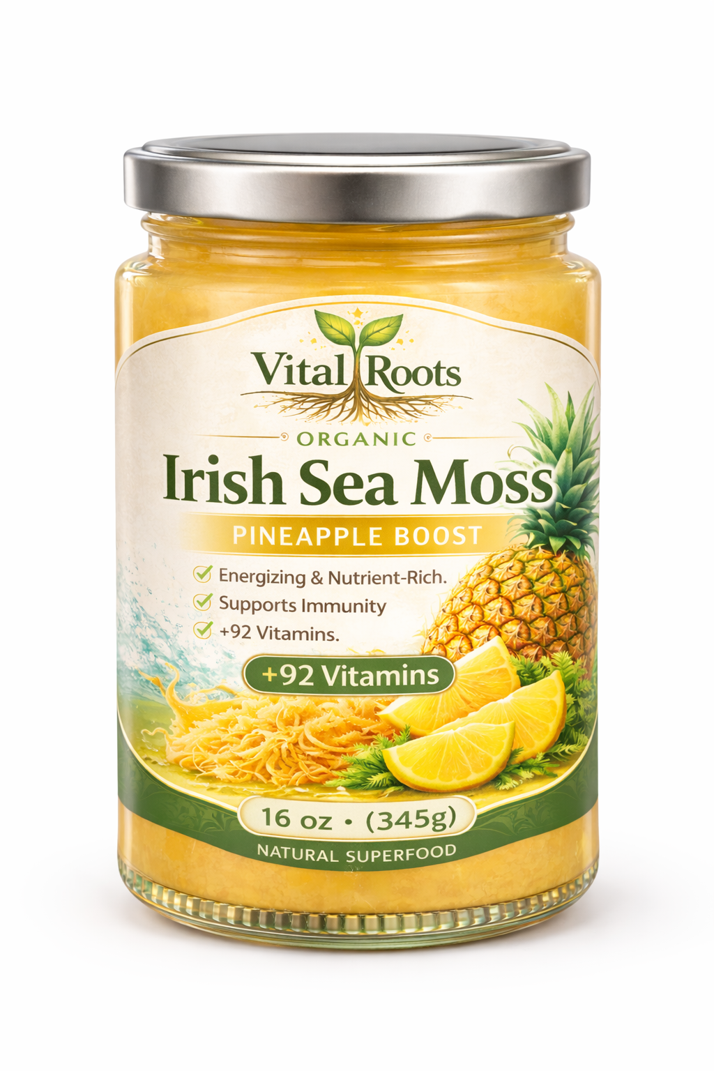 Sea Moss Gel Pineapple Boost